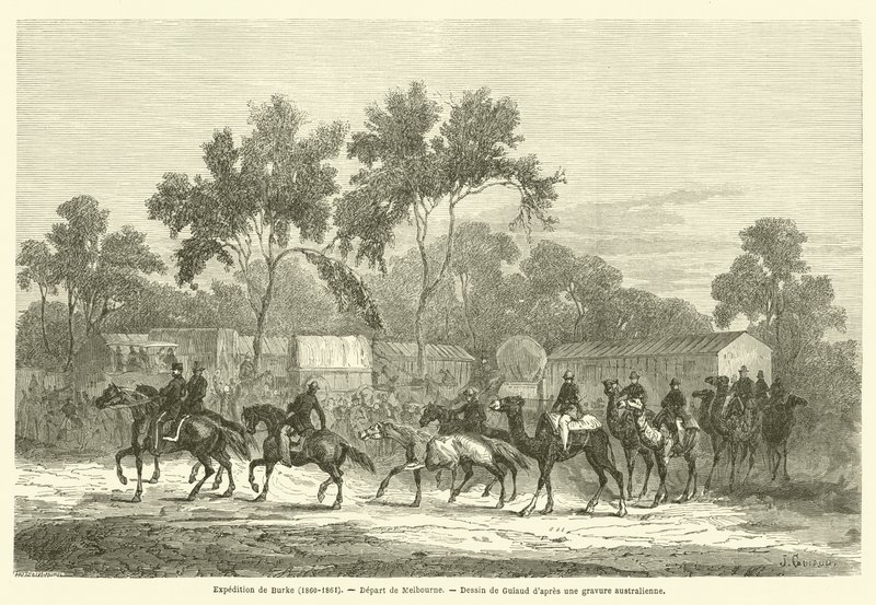 Spedizione di Burke, partenza da Melbourne da French School