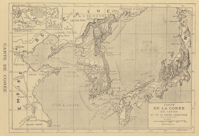 Mappa della Corea da French School
