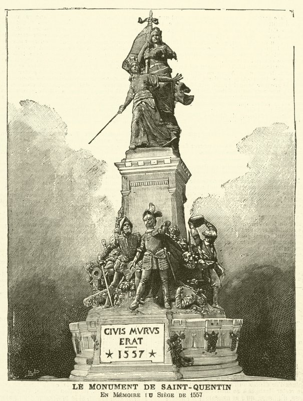 Monumento commemorativo della Battaglia di Saint-Quentin, 1557 da French School