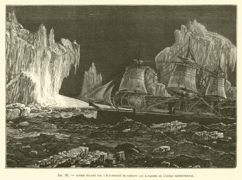 Nave illuminata dall