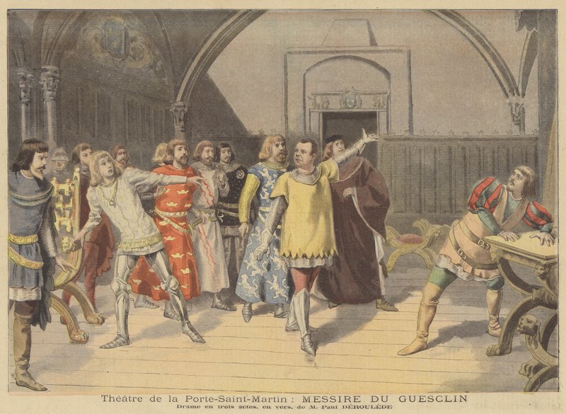 Performance di Messire du Guesclin al Theatre de la Porte-Saint-Martin da French School