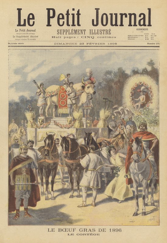 Processione del Bue Grasso a Parigi, 1896 da French School