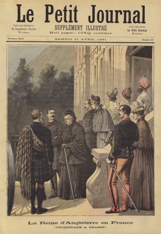 La regina Vittoria in Francia da French School