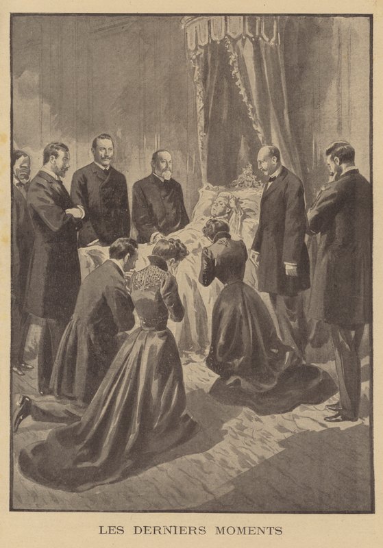 Gli ultimi momenti della Regina Vittoria da French School