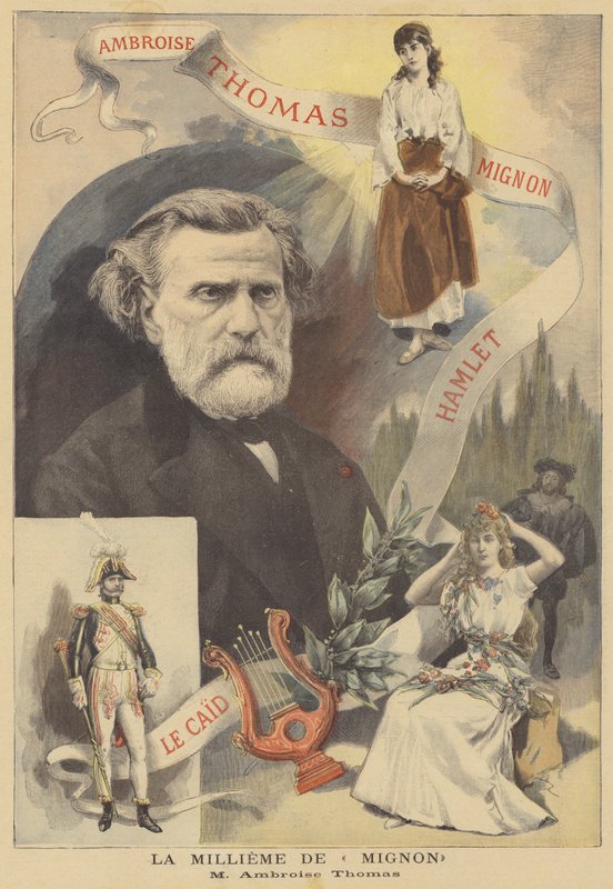 La 1000ª rappresentazione di Mignon, di Ambroise Thomas da French School