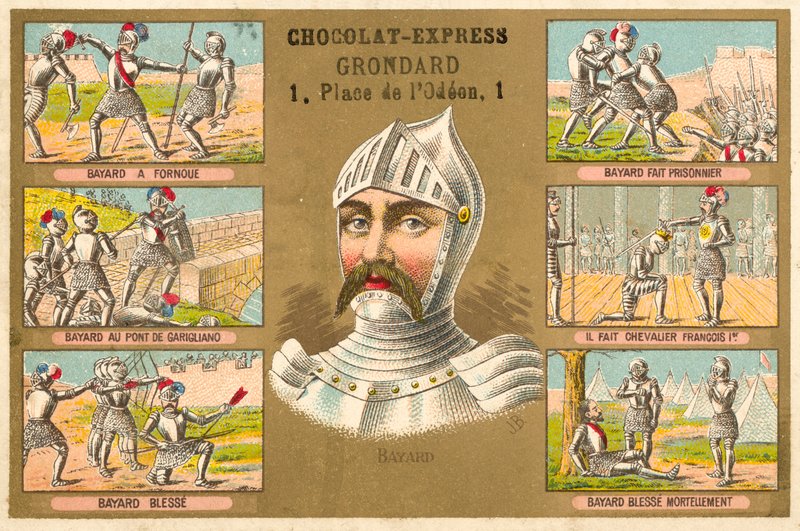 Il Cavaliere di Bayard e scene della sua vita da French School