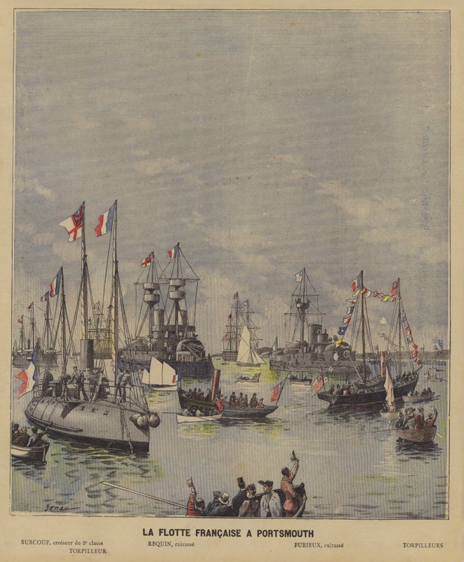 La flotta francese a Portsmouth da French School
