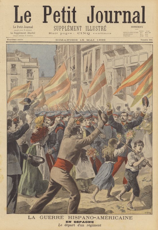 La guerra ispano-americana: un reggimento spagnolo parte per la guerra da French School