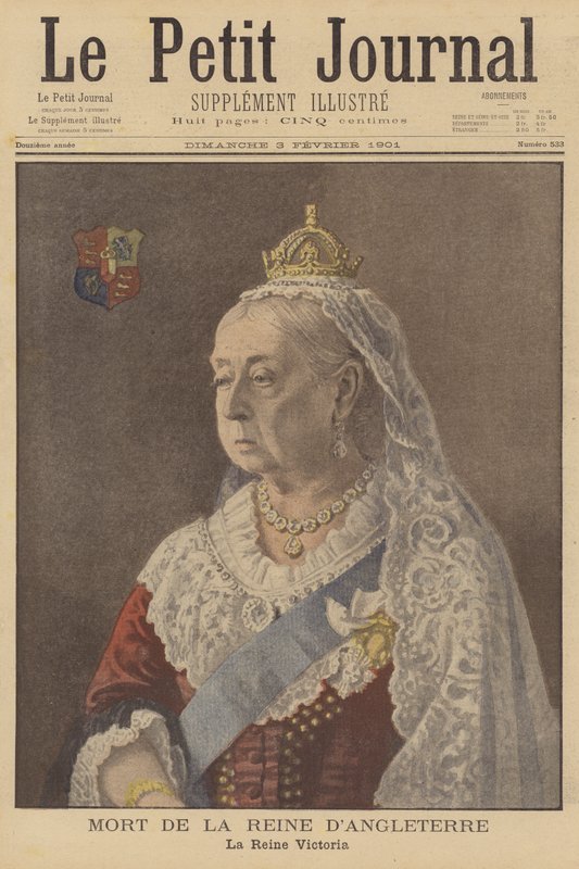 La morte della Regina Vittoria da French School
