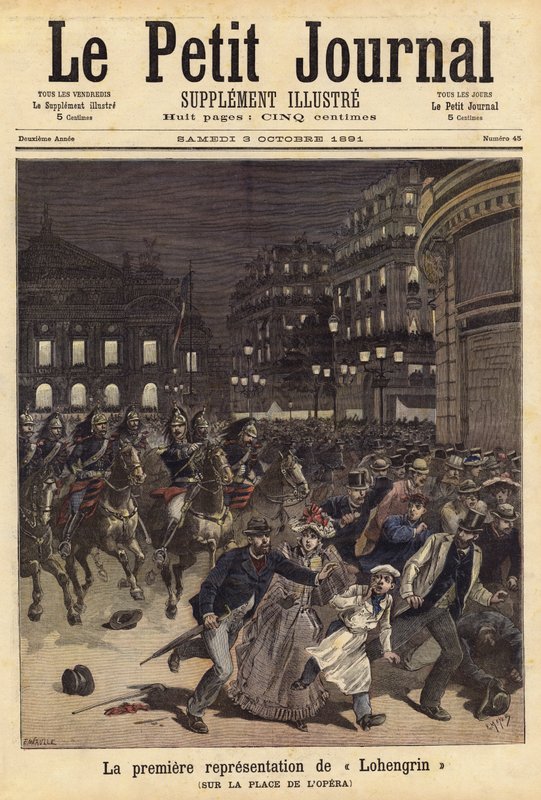 La prima rappresentazione di Lohengrin da French School
