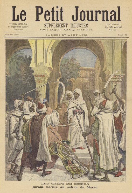 Capi tribali che giurano fedeltà al Sultano del Marocco da French School