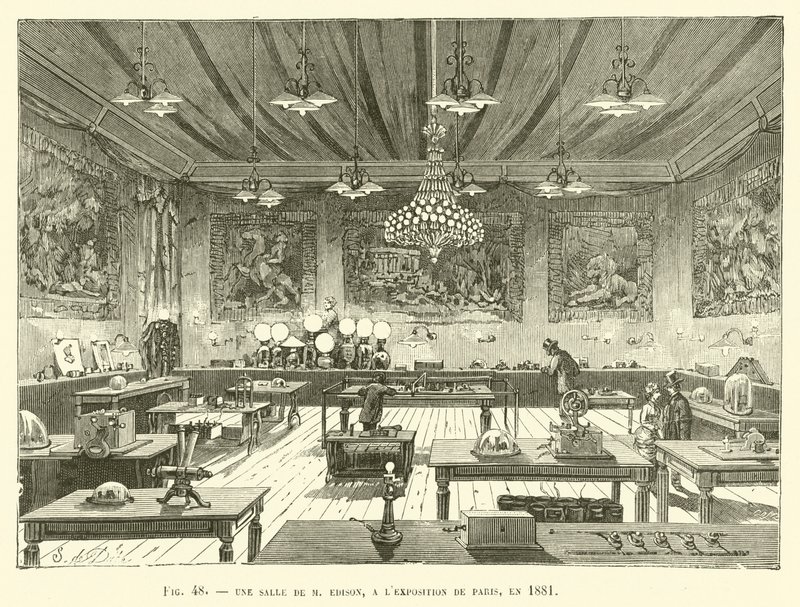 Una sala di M. Edison, all