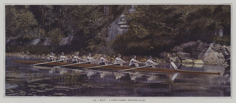 Un otto al Saint James Rowing Club, Francia da French Photographer