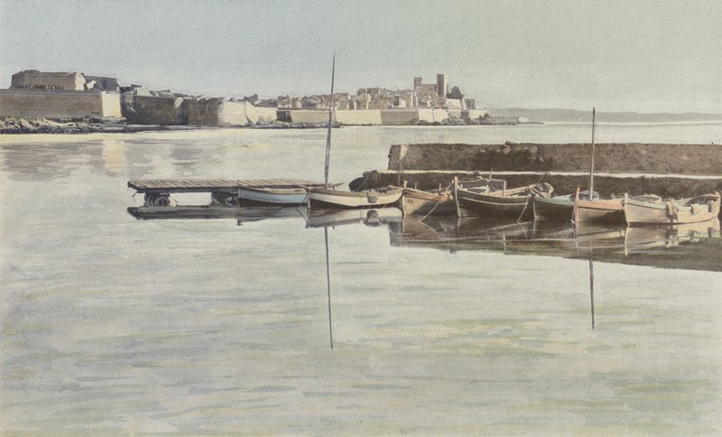 Antibes, Bastioni e vecchio Castello, Vista dal Porto da French Photographer