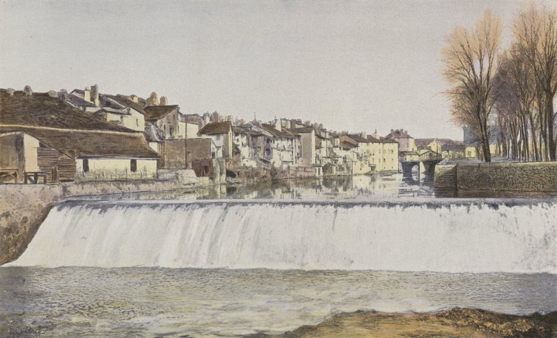 Aurillac, vecchie case sul bordo della Jordanne da French Photographer
