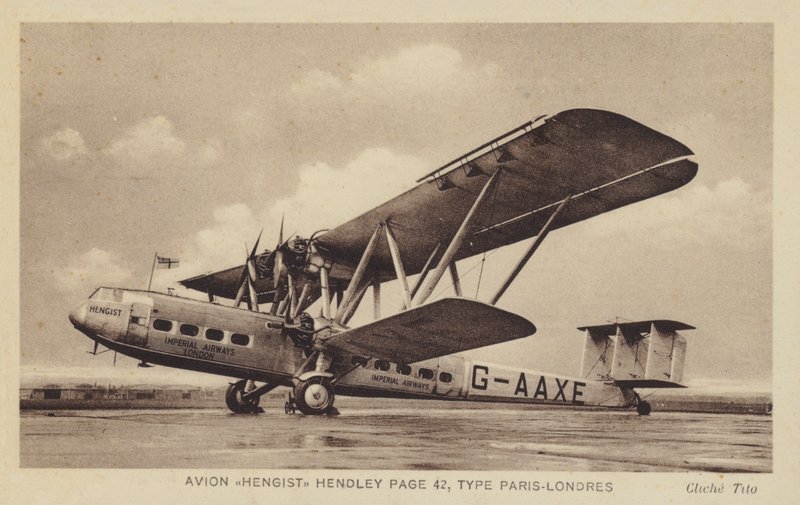 Avion Hengist Hendley Page 42, Tipo Parigi-Londra da French Photographer