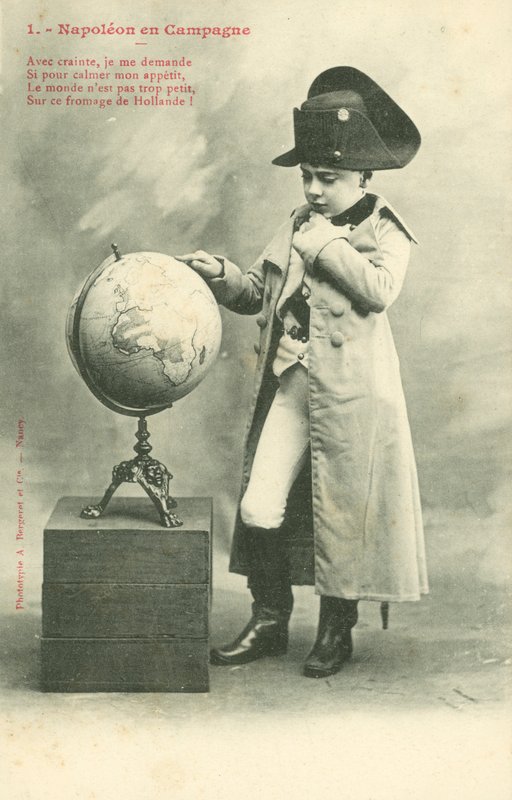Ragazzo vestito da Napoleone da French Photographer