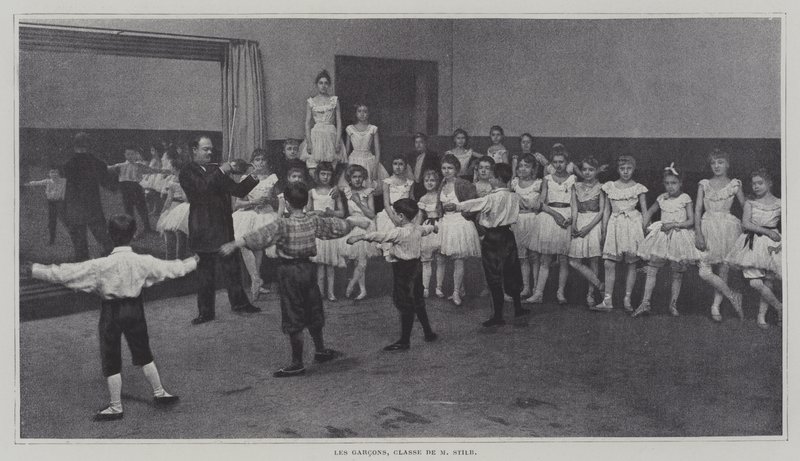 Ragazzi in una lezione di balletto da French Photographer