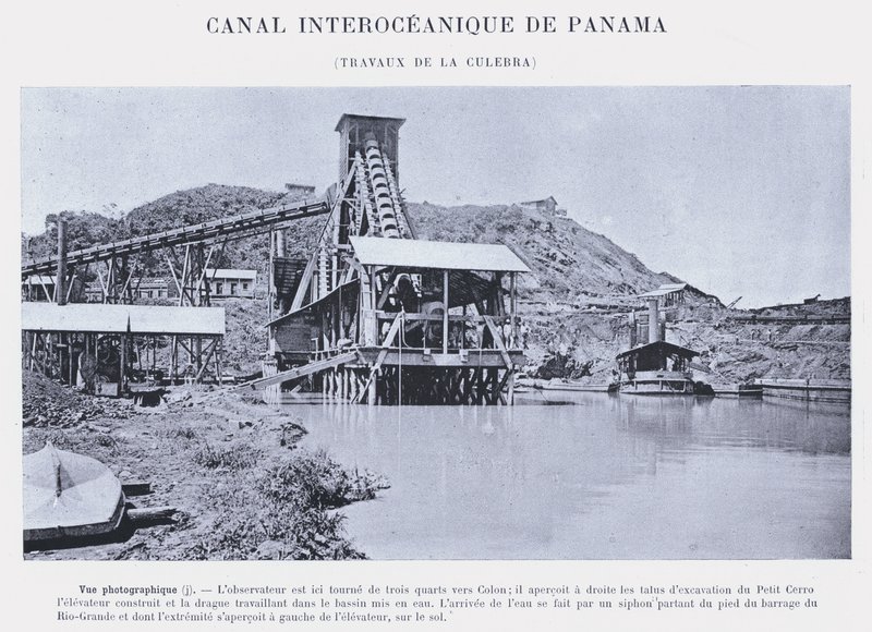 Canale Interoceanico di Panama, lavori di La Culebra da French Photographer