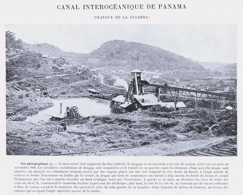 Canale Interoceanico di Panama, Lavori di La Culebra da French Photographer