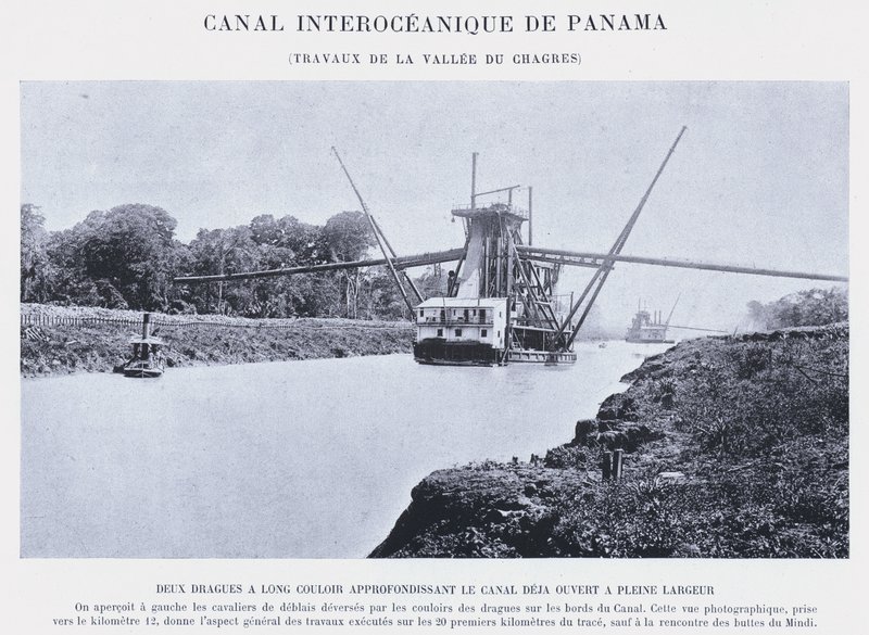 Canale Interoceanico di Panama, Lavori della Valle del Chagres da French Photographer