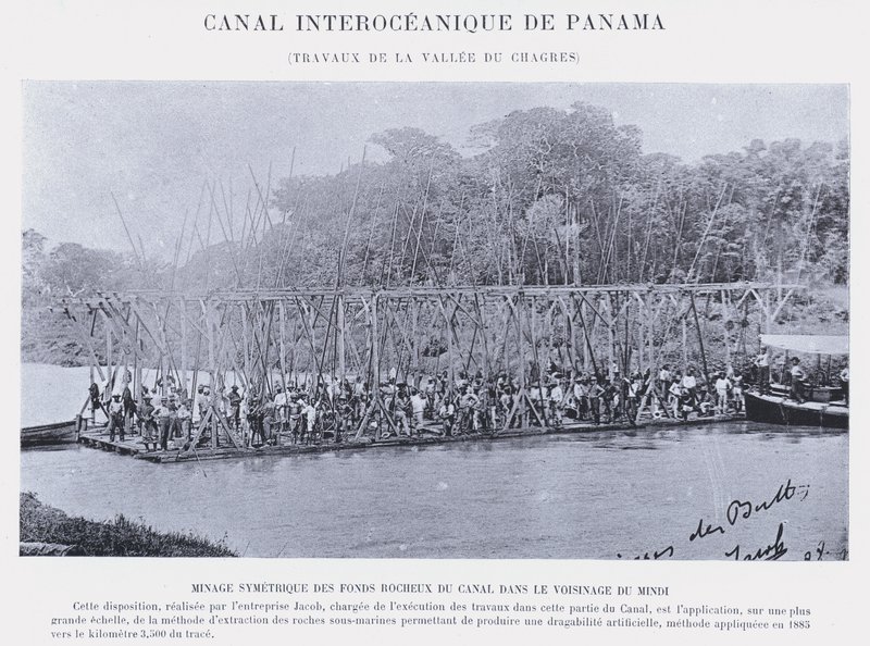 Canale Interoceanico di Panama, Lavori della Valle del Chagres da French Photographer