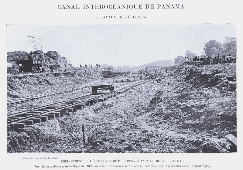Canale Interoceanico di Panama, Lavori delle Chiuse da French Photographer