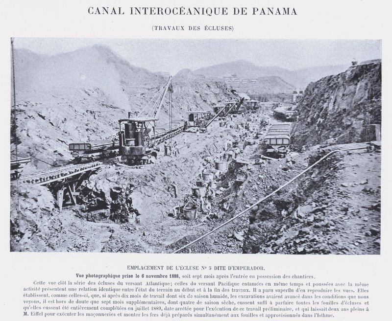 Canale Interoceanico di Panama, lavori delle chiuse da French Photographer