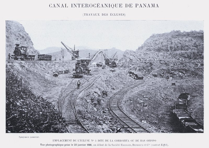 Canale Interoceanico di Panama, Lavori delle Chiuse da French Photographer