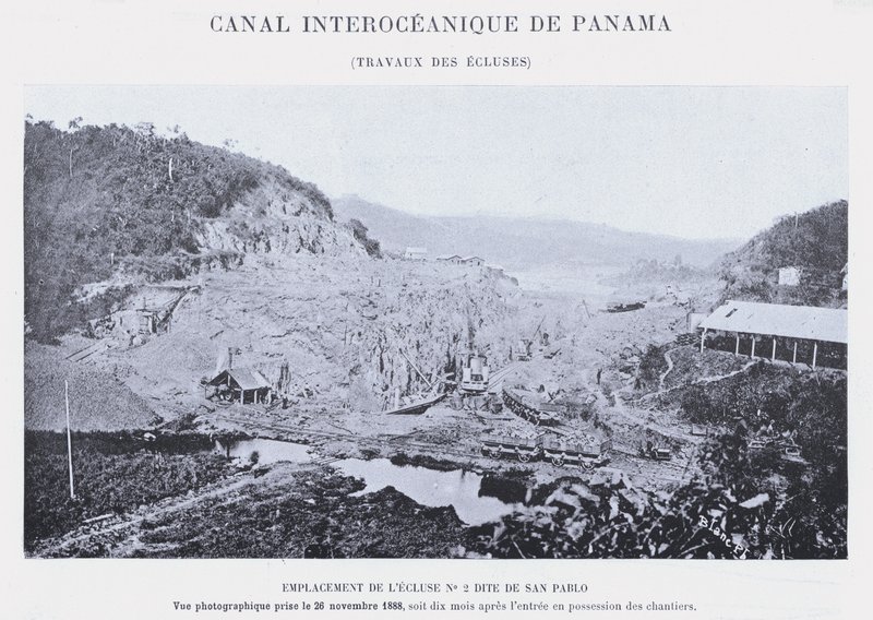 Canale Interoceanico di Panama, Lavori delle Chiuse da French Photographer
