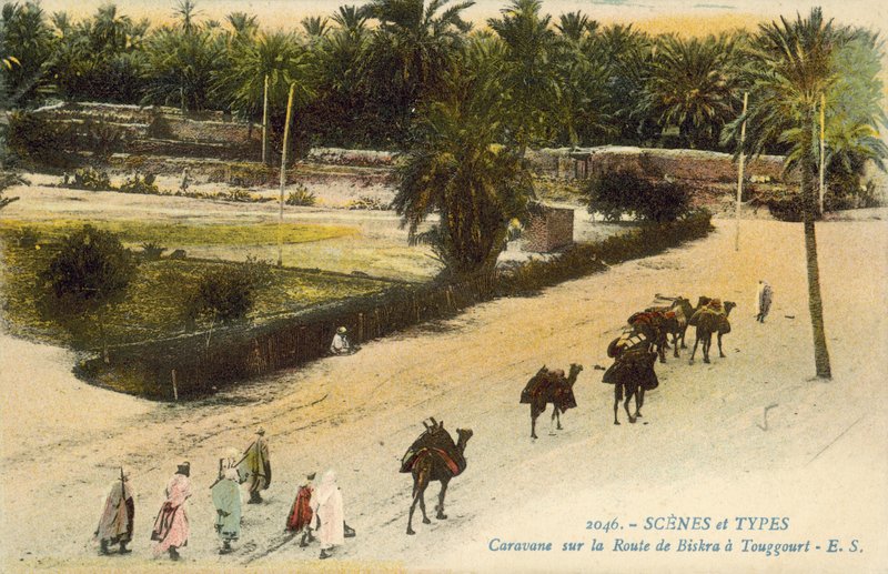 Carovana tra Biskra e Touggourt, Algeria da French Photographer