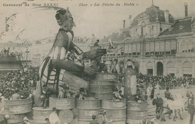 Carnevale di Nizza, Carro, Le Pillole del Diavolo da French Photographer