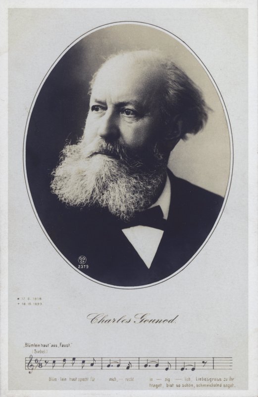 Charles Gounod, pianista e compositore francese (foto b/n) da French Photographer