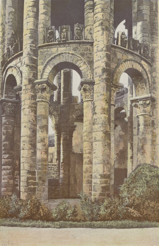 Charroux, Antica Abbazia, Torre, parte inferiore da French Photographer