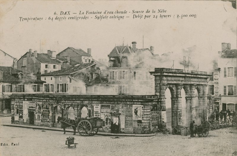 Dax - la sorgente di acqua calda - fonte di Nebe da French Photographer
