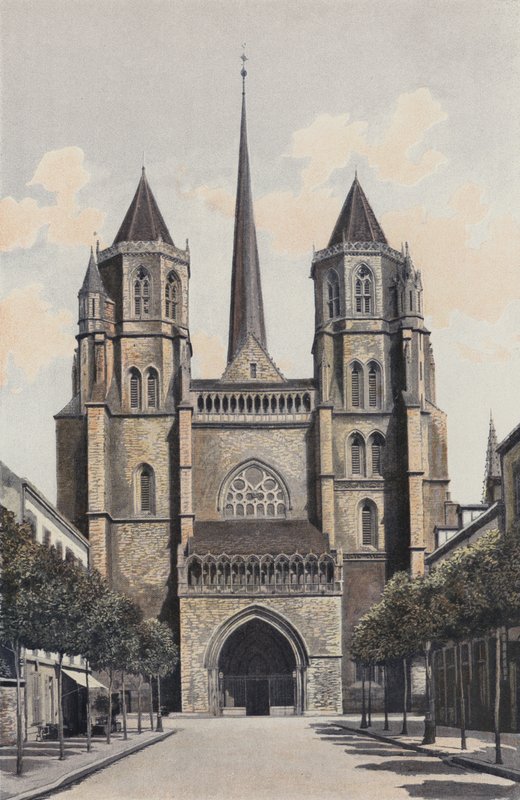 Dijon, Cattedrale di Saint-Benigne, Facciata O da French Photographer