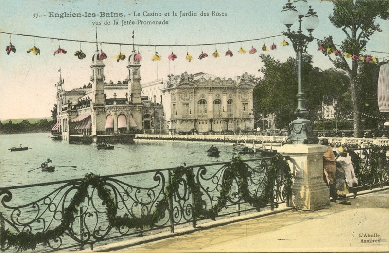 Enghien-les-Bains, Il Casinò, Il Giardino delle Rose da French Photographer