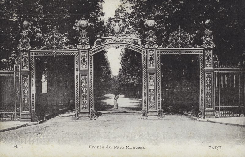 Ingresso, Parc Monceau, Parigi da French Photographer