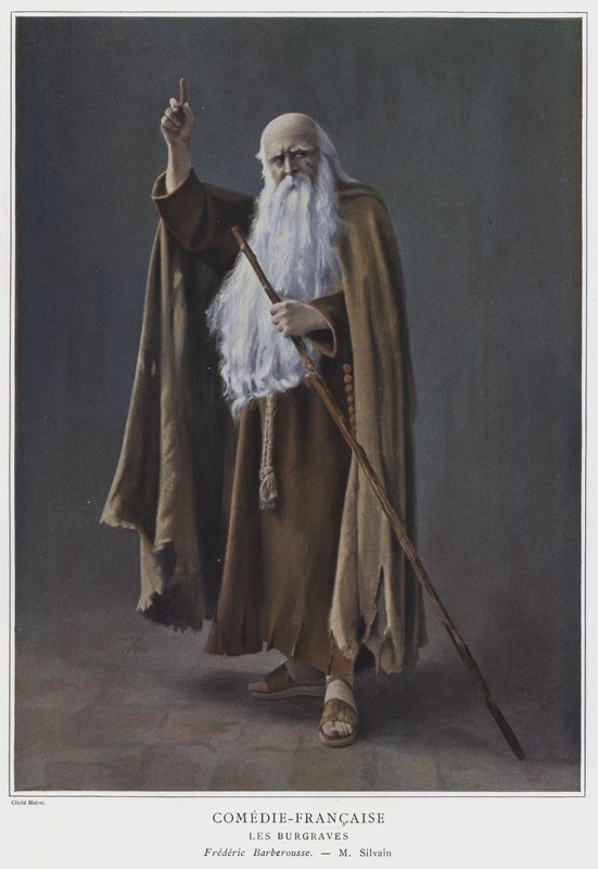 Eugene Silvain come Federico Barbarossa in Les Burgraves da French Photographer