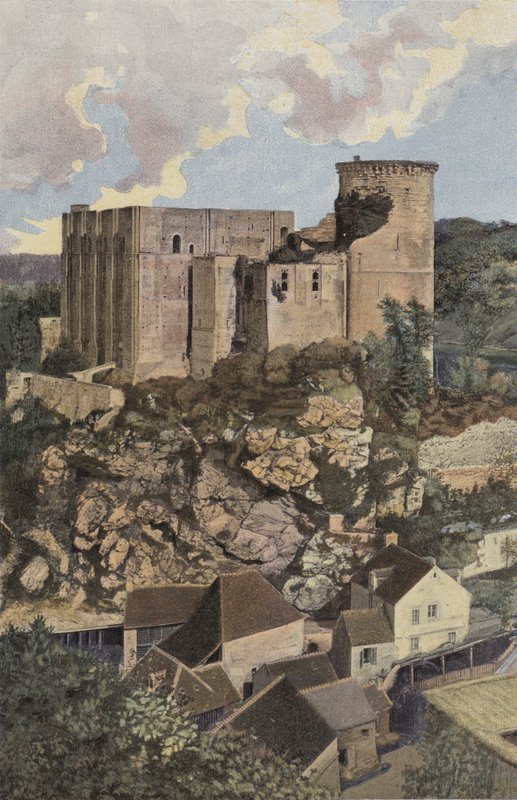 Falaise, Il Castello, Vista presa dal monte Mirat da French Photographer