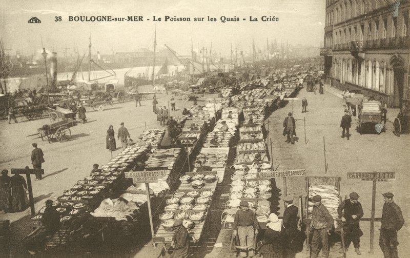 Pesce sul molo, Boulogne-sur-Mer da French Photographer