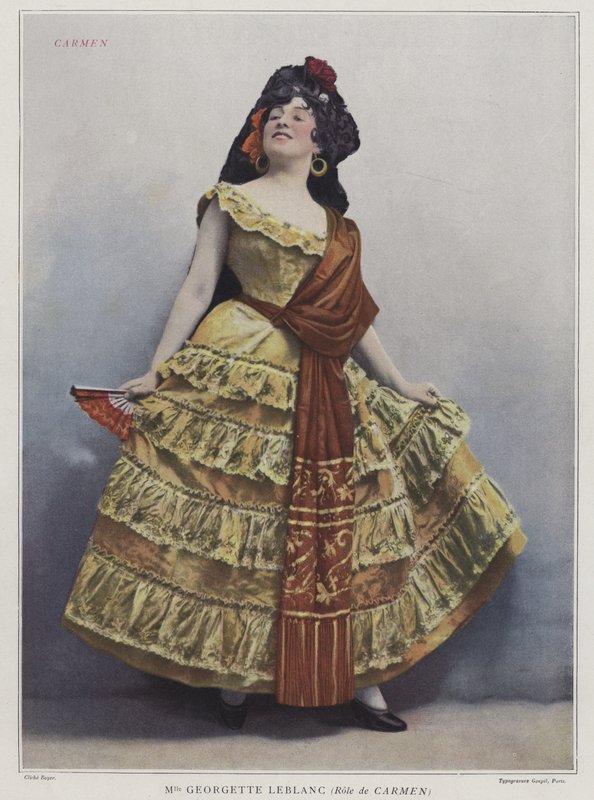 Georgette Leblanc come Carmen, 1899 da French Photographer
