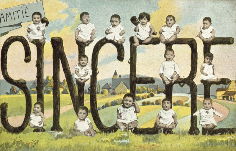 Biglietto di auguri con bambini da French Photographer