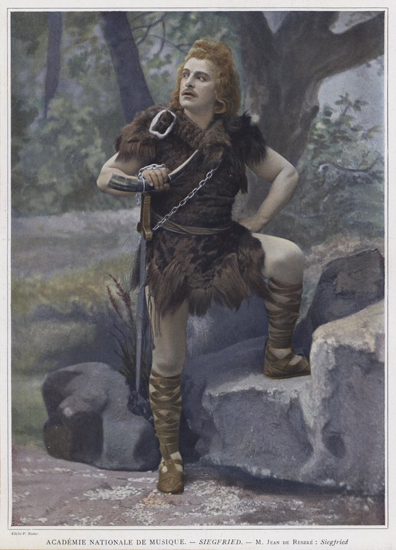 Jean de Reszke nel ruolo di Siegfried da French Photographer