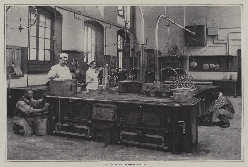Cucina del Lycée Janson-de-Sailly, Parigi da French Photographer