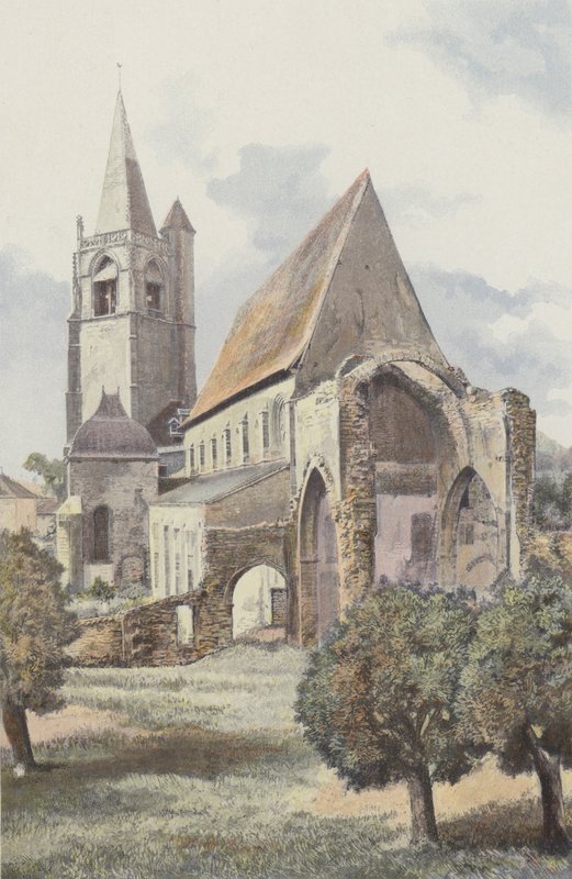 La-Bénissons-Dieu, Chiesa, Insieme S E da French Photographer