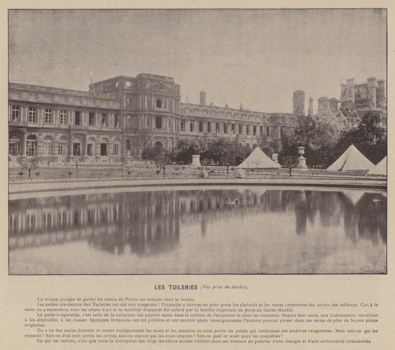 Le Tuileries, vista dal giardino da French Photographer