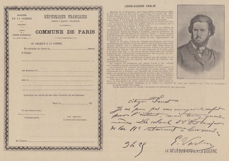 La Comune di Parigi, Louis-Eugene Varlin da French Photographer