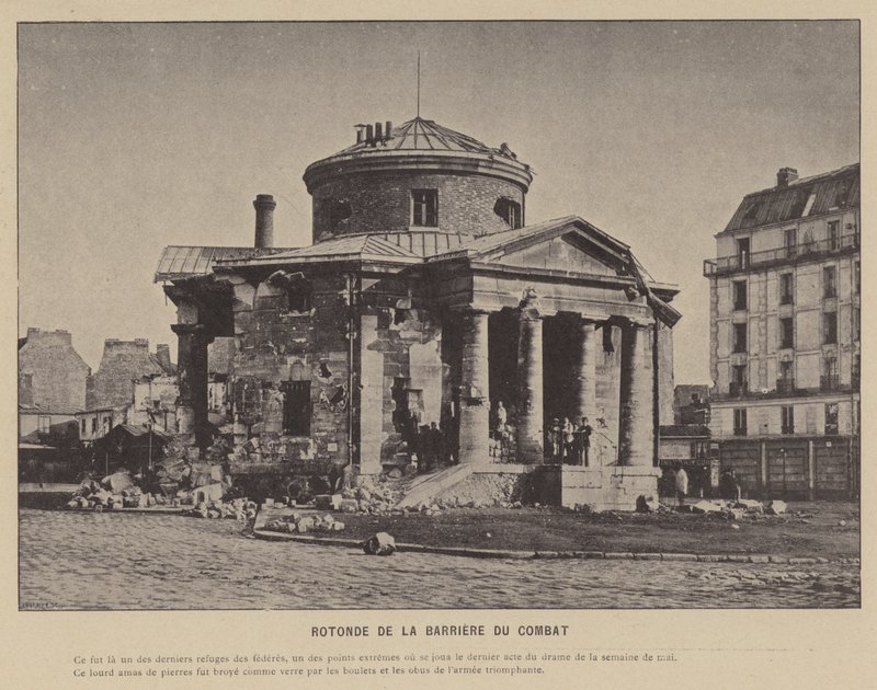 La Comune di Parigi, Rotonda della Barriera del Combattimento da French Photographer