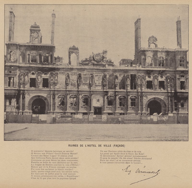 La Comune di Parigi, Rovine dell